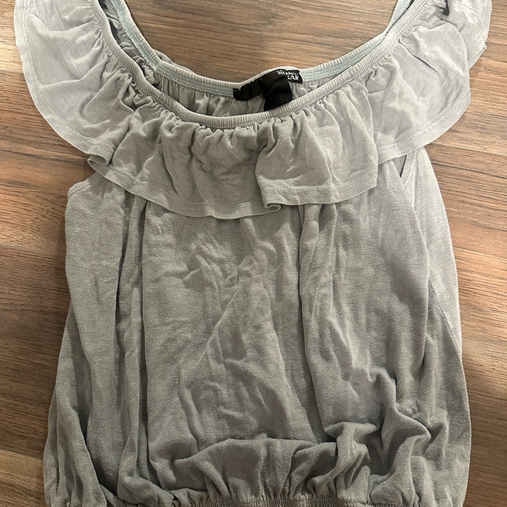Rebel Sugar Gray Blouse Chic and Versatile